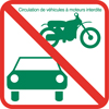 Picto interdiction circulation véhicules à moteur