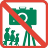 Picto interdiction approche photographique