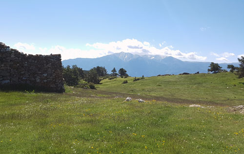 Paysage de la réserve naturelle de Jujols