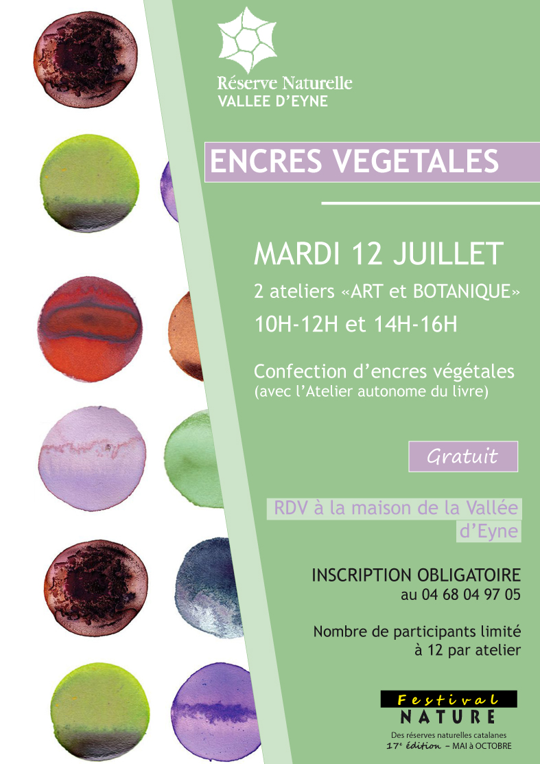 affiche encre festival nature des réserve snaturelles catalanes