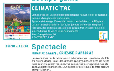 Changement climatique /escape game & spectacle