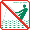 Picto pêche à la ligne interdite