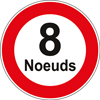 Picto vitesse limitée à 8 noeuds